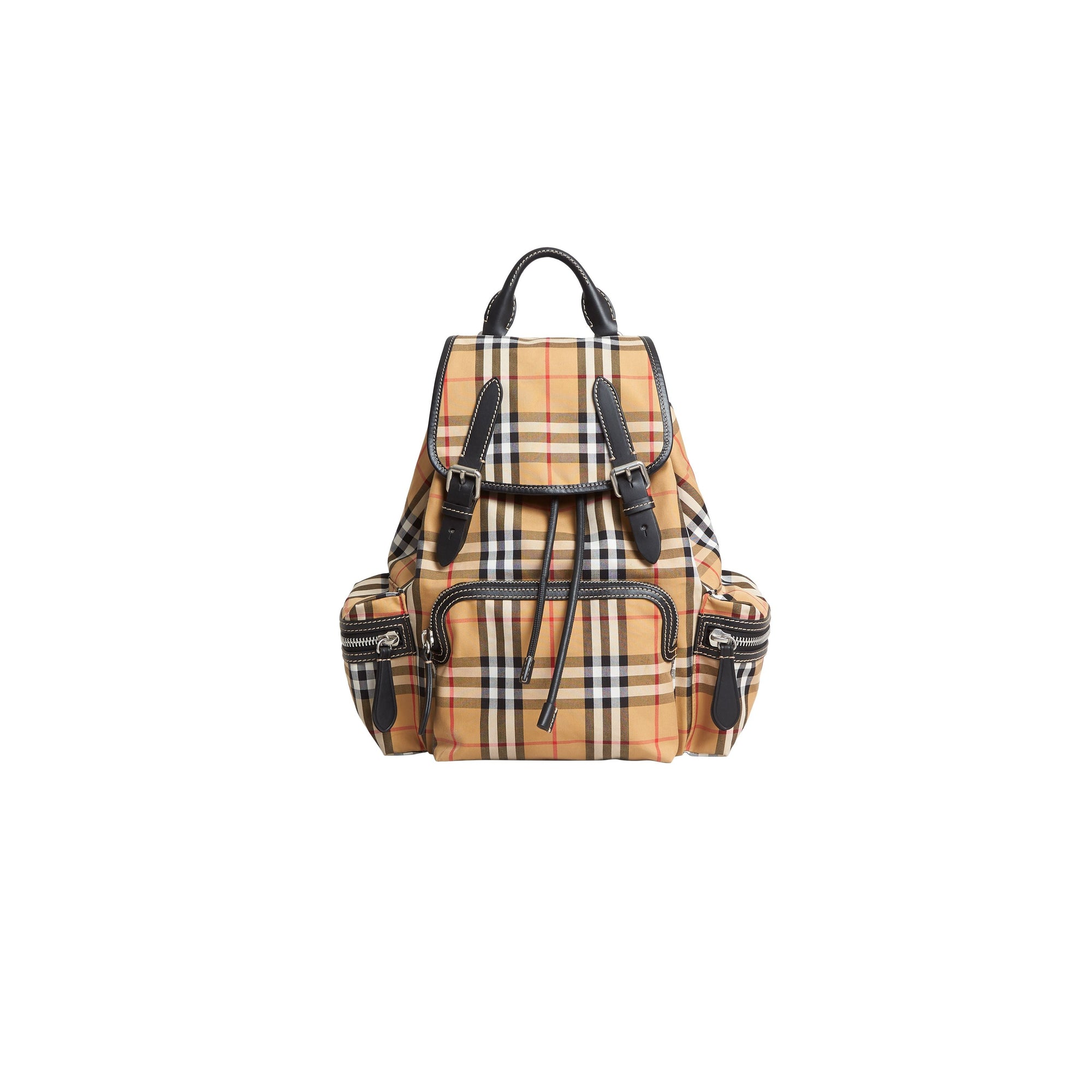 ANTIQUE YELLOW Petit sac The Rucksack à bandoulière avec motif Vintage check