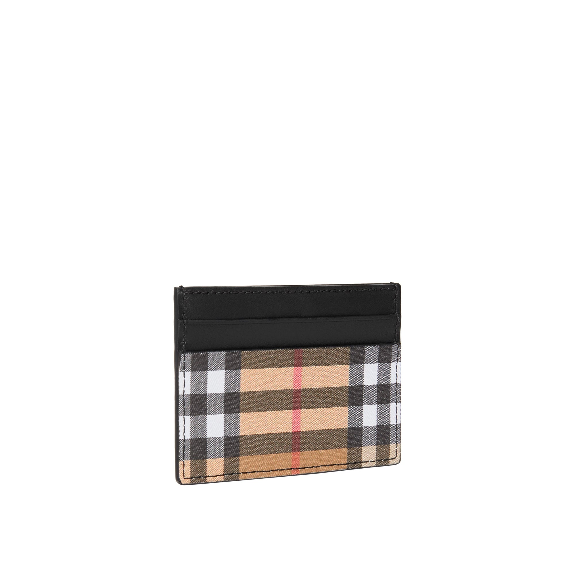BLACK Porte-cartes en cuir et à motif Vintage check