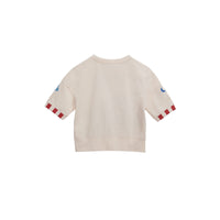 CHALK WHITE T-shirt en coton avec motif glace