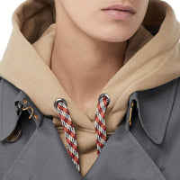 Trench long en gabardine de coton - Gris foncé