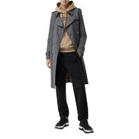 Trench long en gabardine de coton - Gris foncé