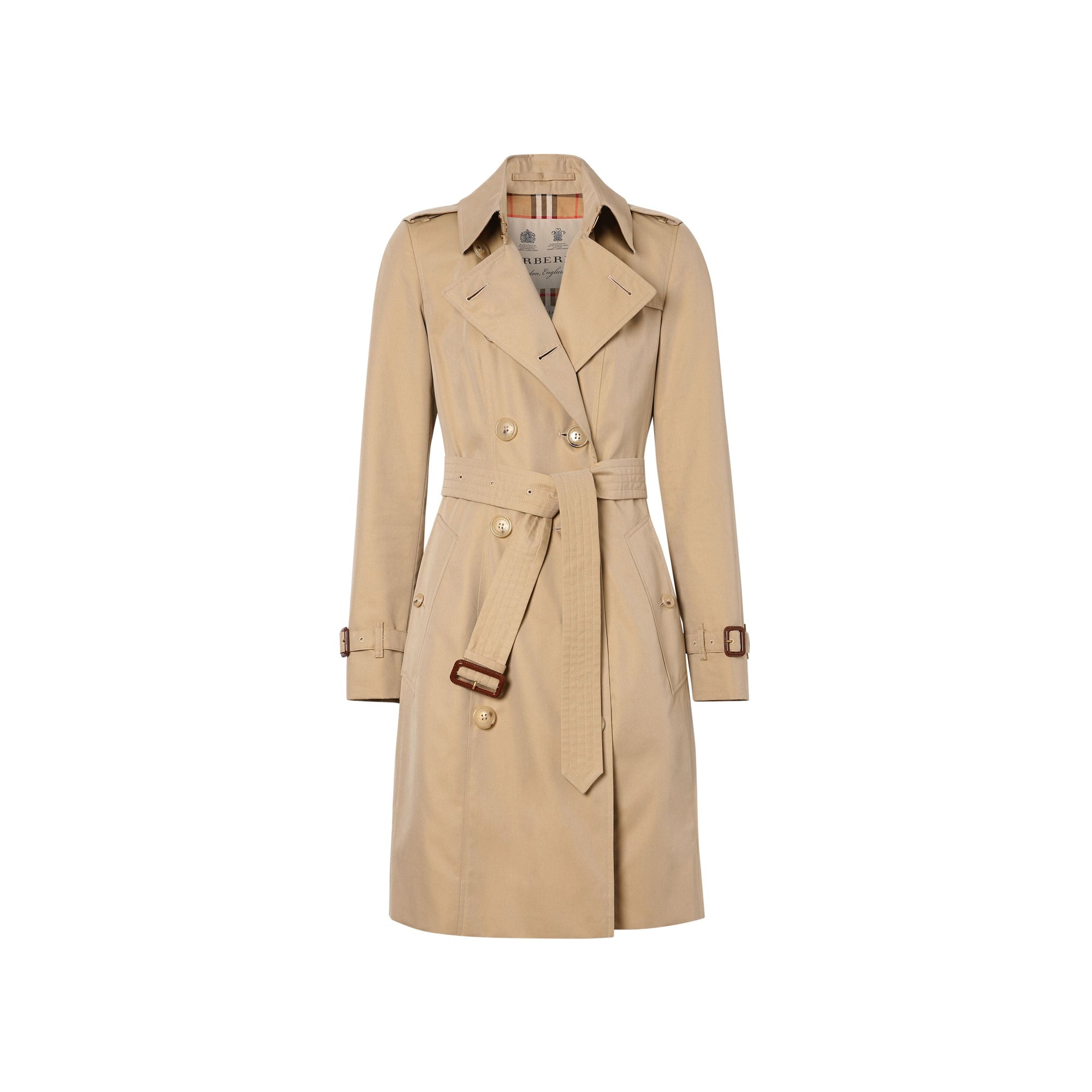 Trench mi-long Chelsea Heritage - Miel marron