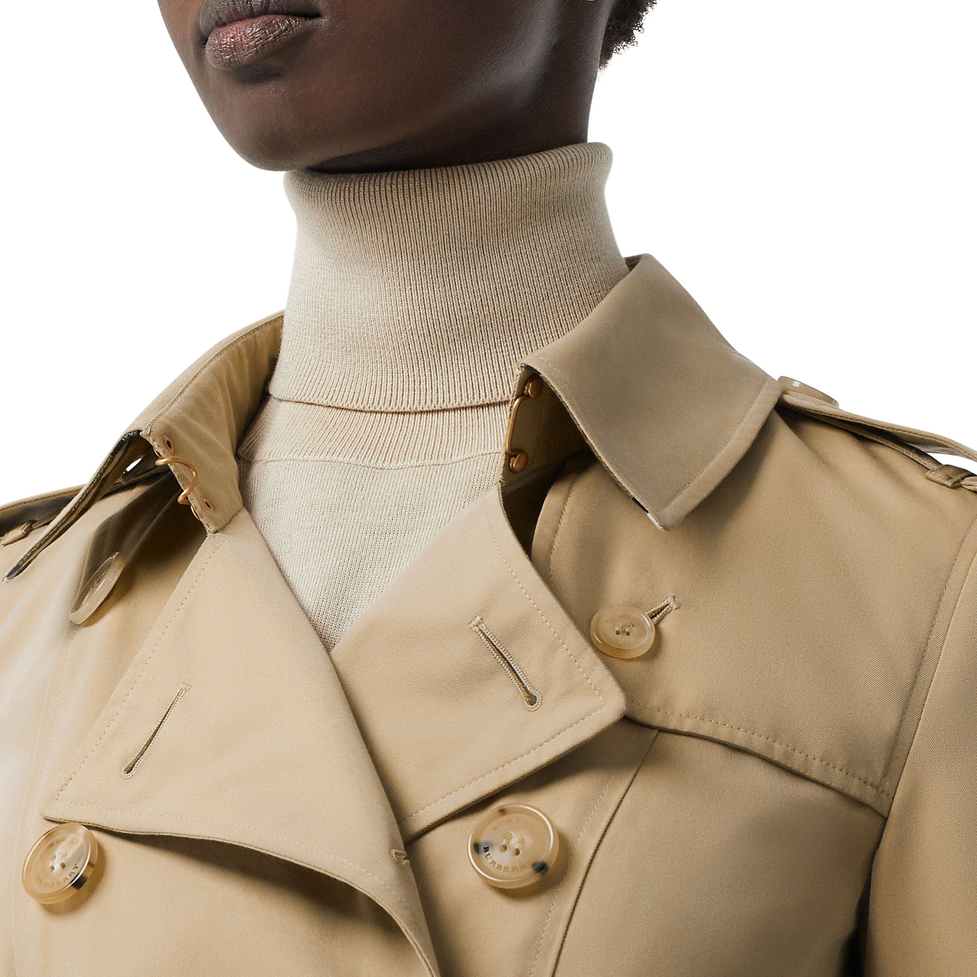 Trench mi-long Chelsea Heritage - Miel marron
