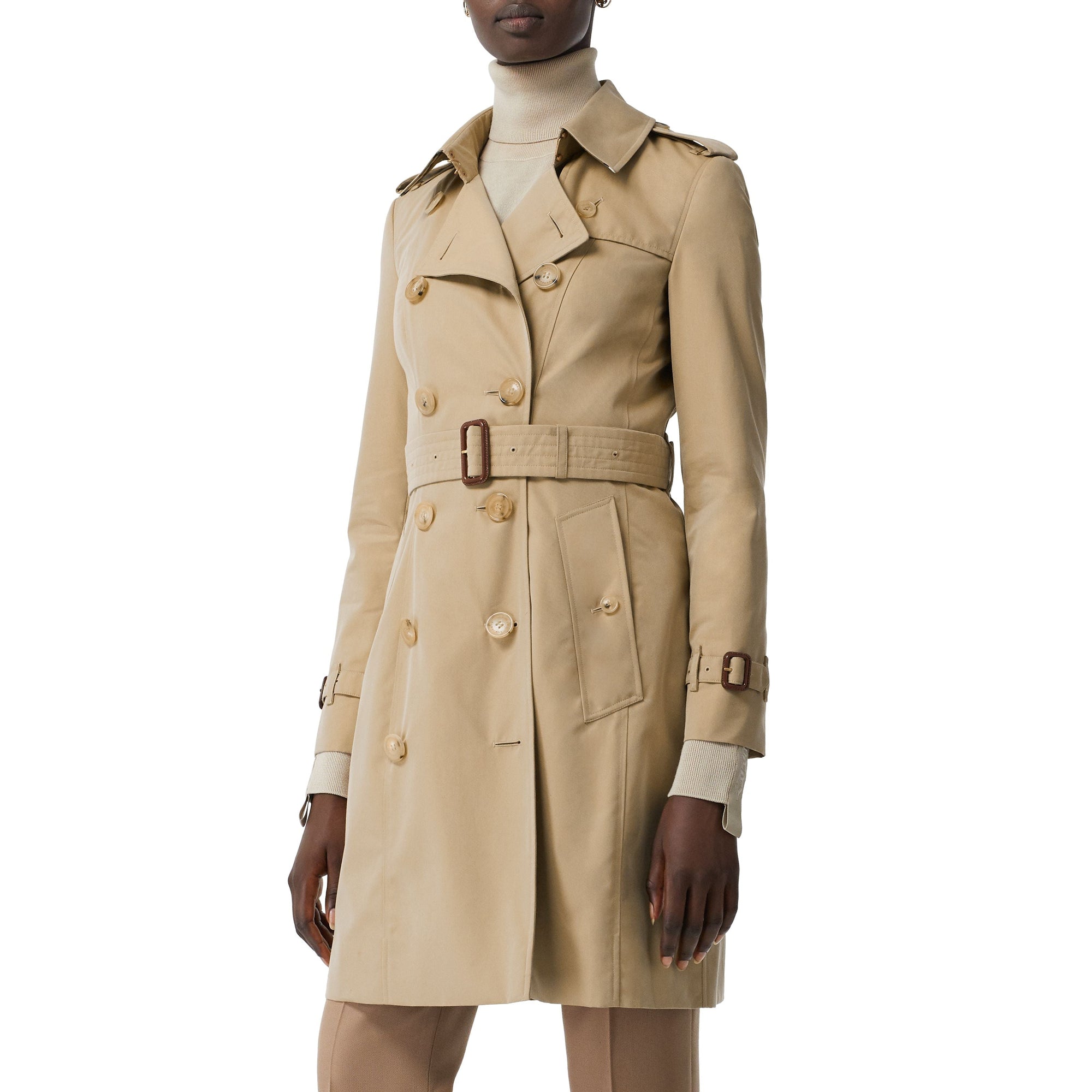 Trench mi-long Chelsea Heritage - Miel marron