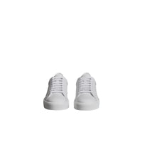 OPTIC WHITE Sneakers en cuir à motif check perforé