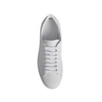 OPTIC WHITE Sneakers en cuir à motif check perforé