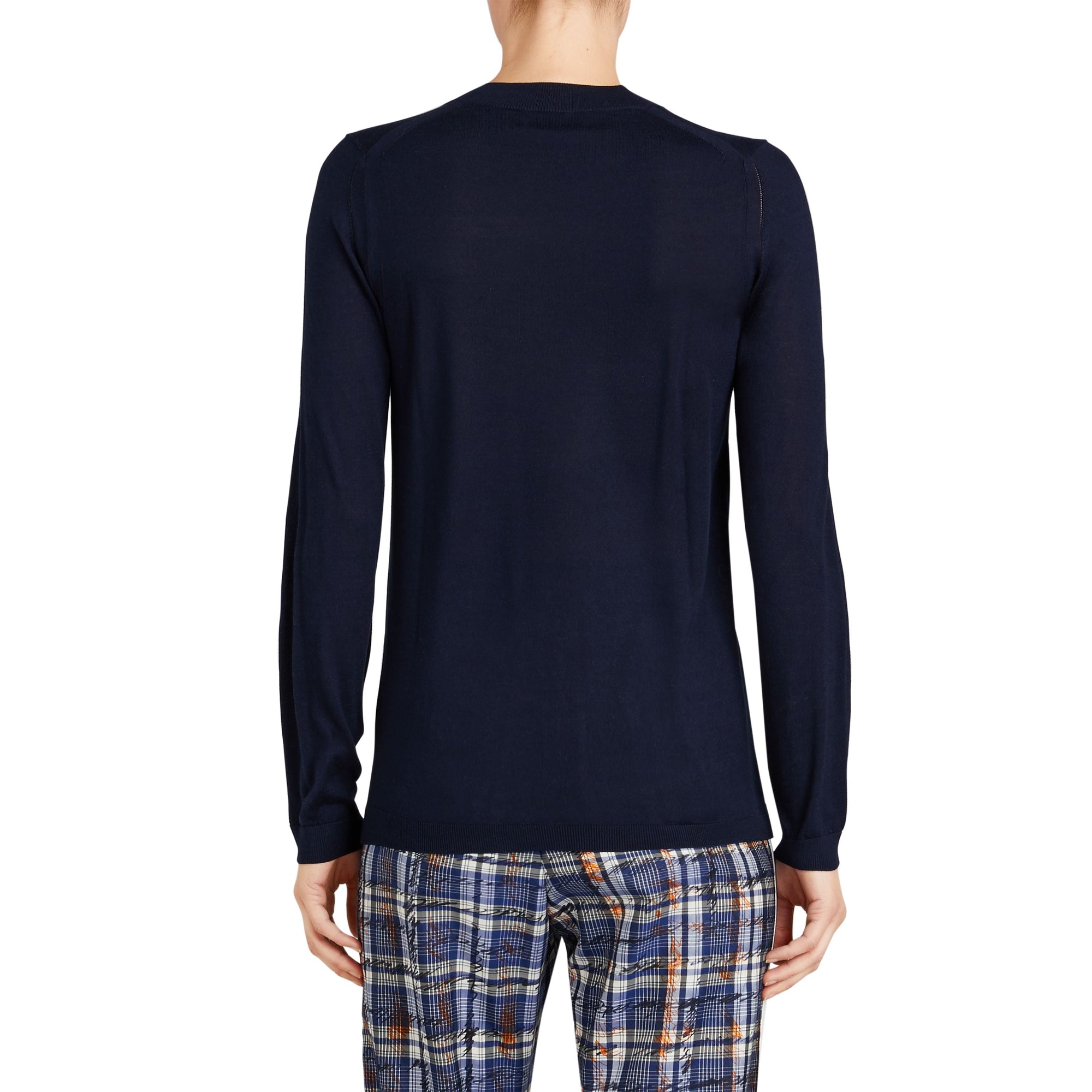 NAVY Pull en soie et cachemire