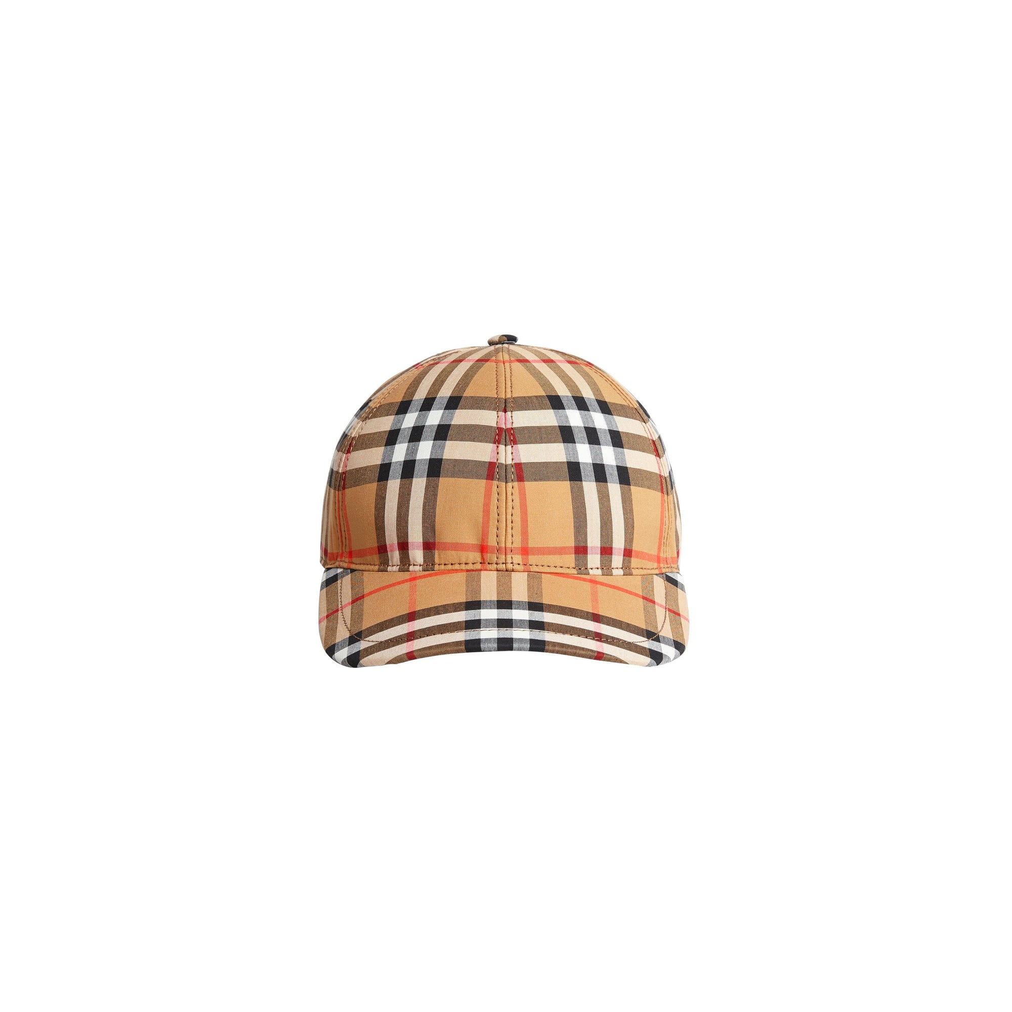 ANTIQUE YELLOW Casquette de baseball à motif Vintage check
