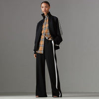 BLACK Pantalon ample en crêpe