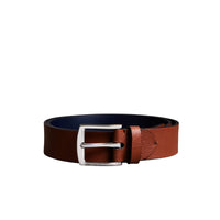RUSSET BROWN Ceinture en cuir grainé