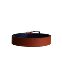 RUSSET BROWN Ceinture en cuir grainé