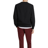 BLACK Sweat-shirt en coton mélangé avec détails à motif Vintage check