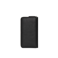 BLACK Portefeuille zippé en cuir grainé