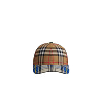 ANTIQUE YELLOW Casquette de baseball à motif check façon patchwork