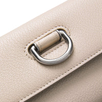 STONE Portefeuille continental en cuir grainé avec boucle en D