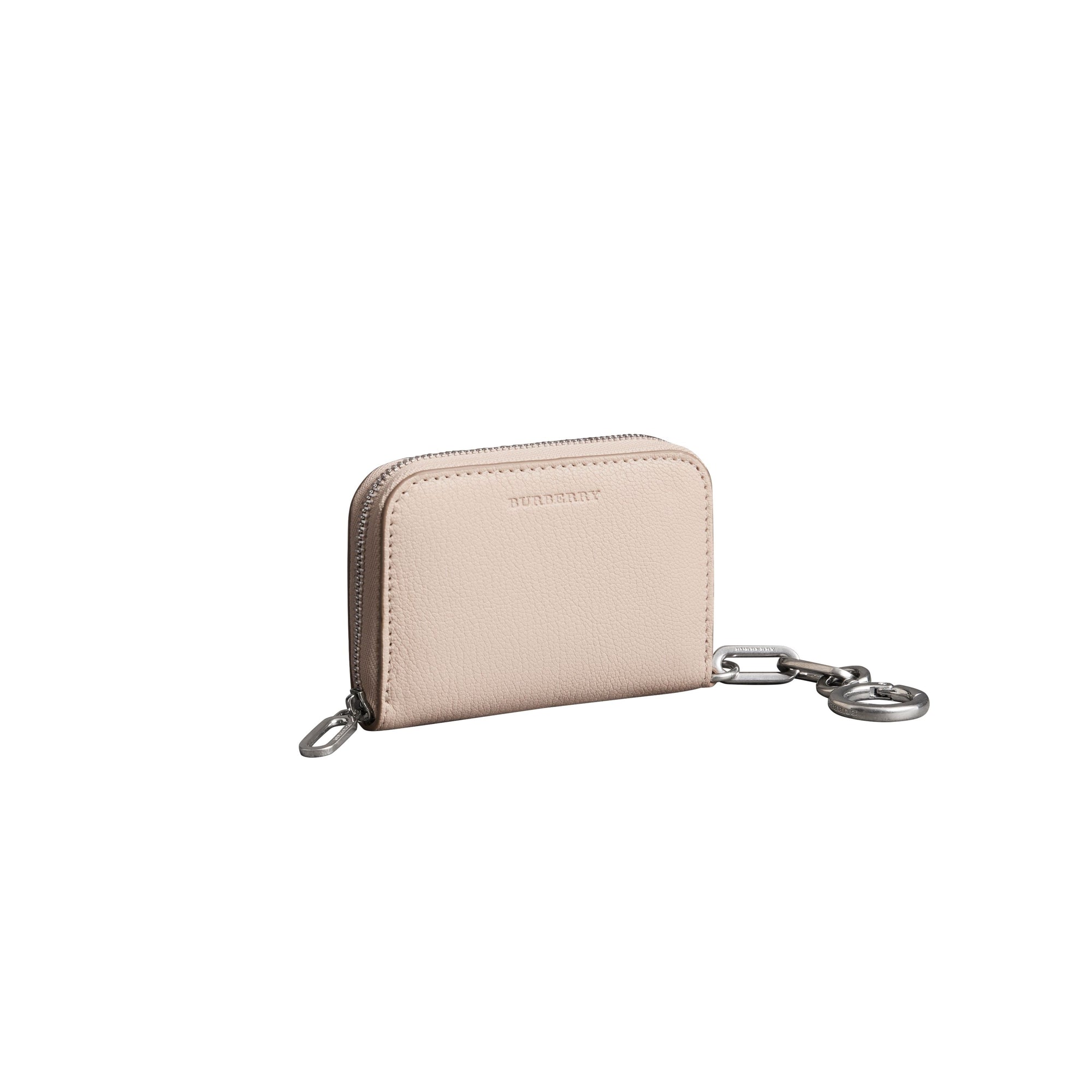 STONE Portefeuille zippé en cuir avec chaîne