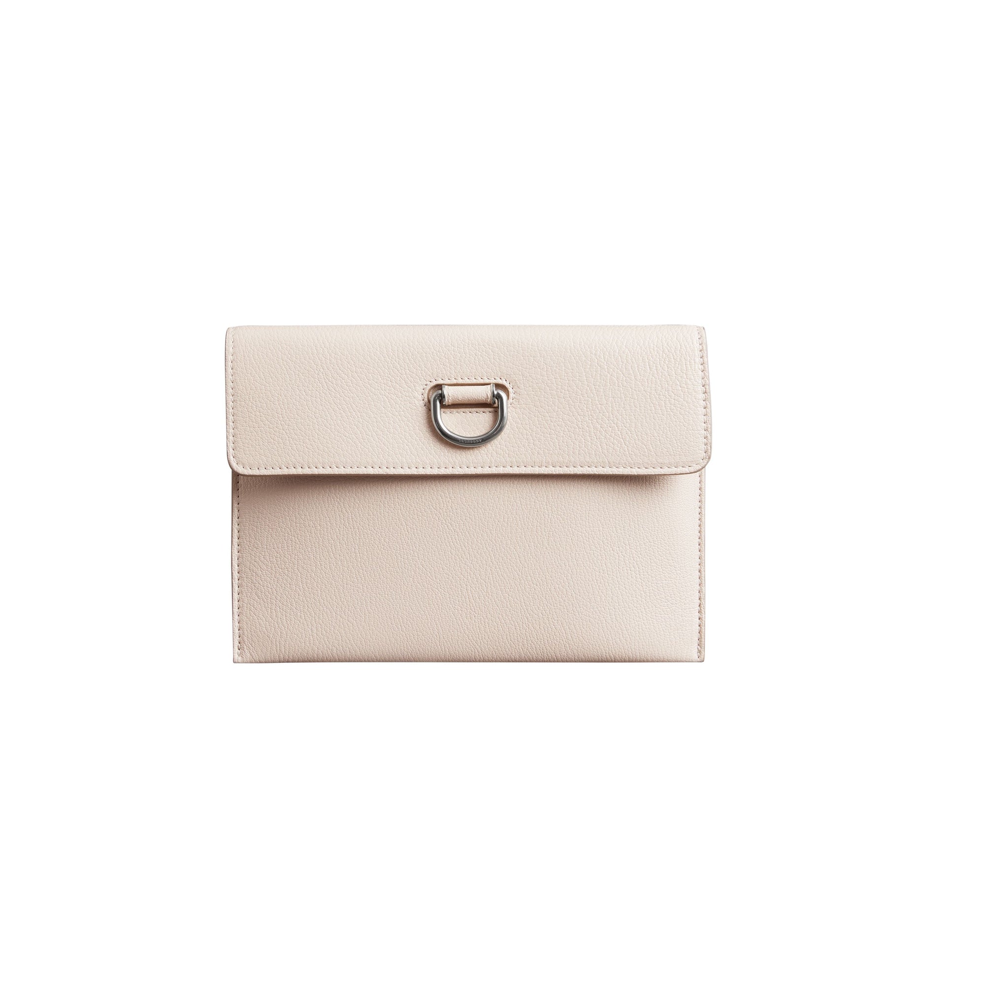 STONE Pochette en cuir à boucle en D avec porte-monnaie zippé