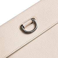 STONE Pochette en cuir à boucle en D avec porte-monnaie zippé