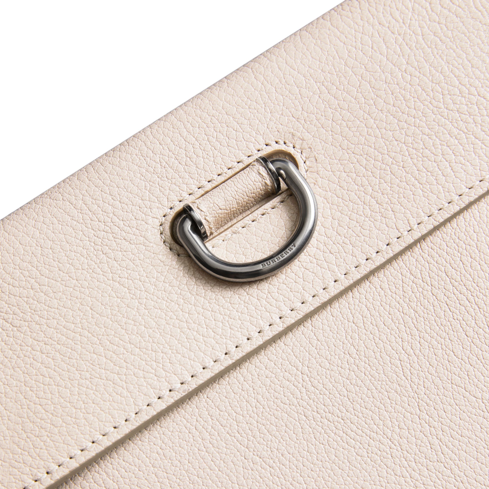 STONE Pochette en cuir à boucle en D avec porte-monnaie zippé