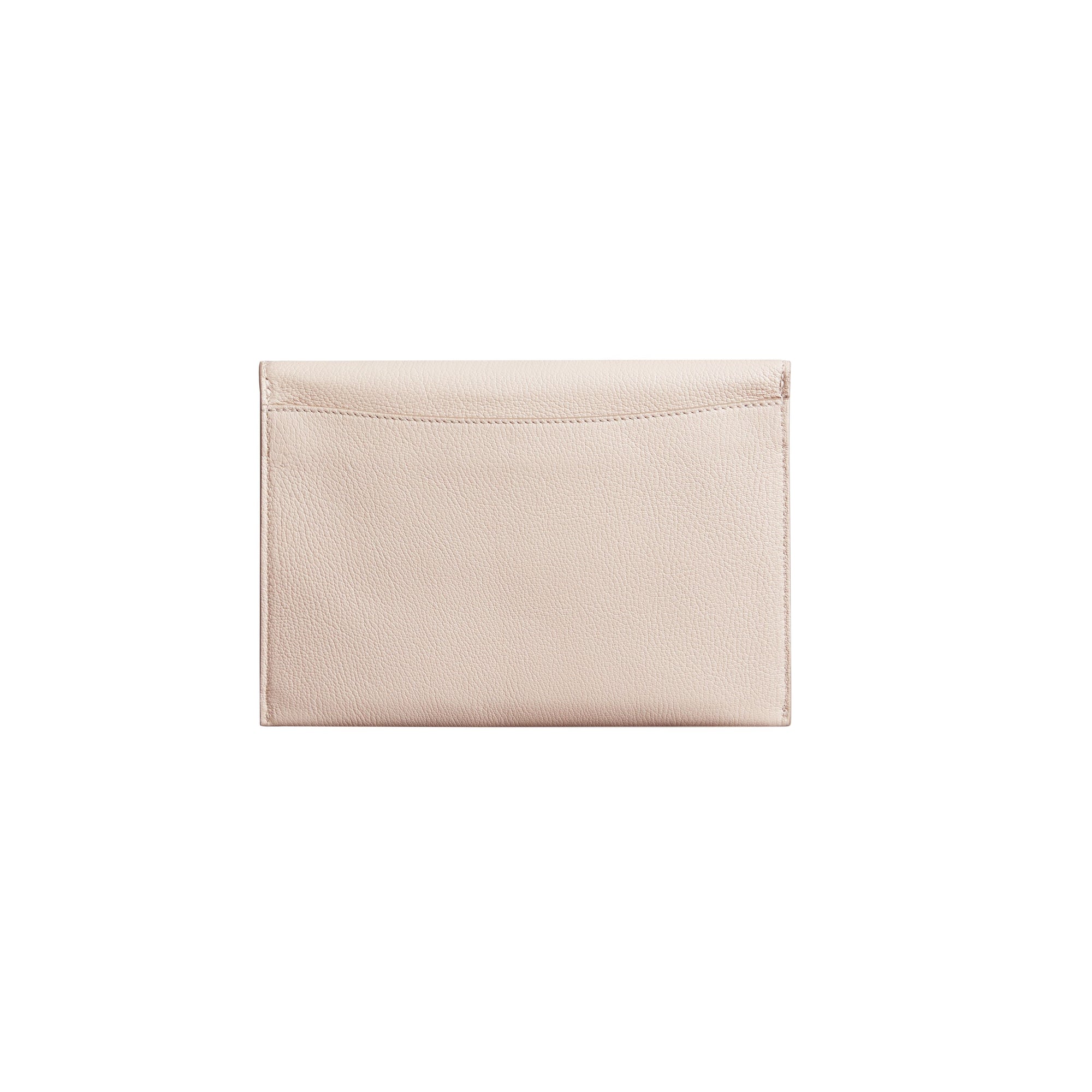STONE Pochette en cuir à boucle en D avec porte-monnaie zippé