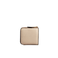 LIMESTONE Portefeuille carré zippé en cuir grainé