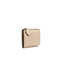 LIMESTONE Portefeuille carré zippé en cuir grainé