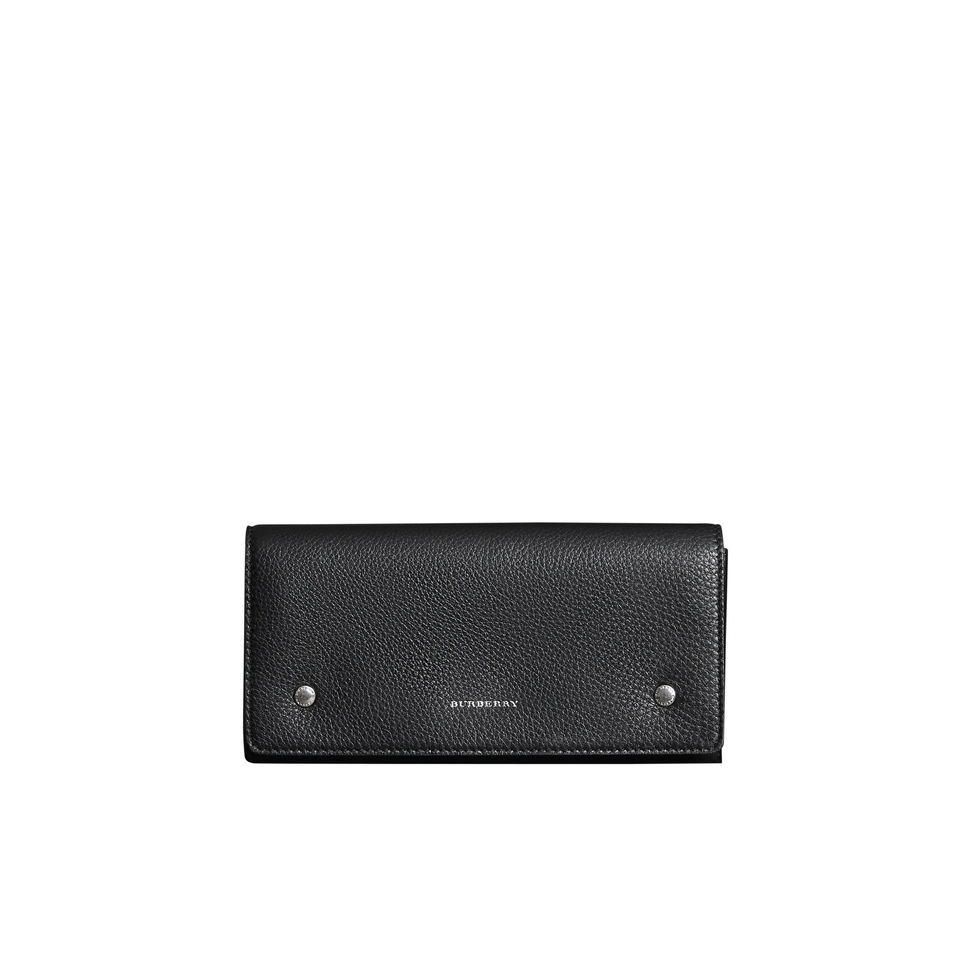 BLACK Portefeuille continental en cuir bicolore