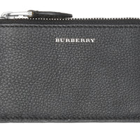 BLACK Porte-cartes zippé en cuir bicolore