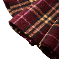 Écharpe en cachemire à motif check - Carmin sombre