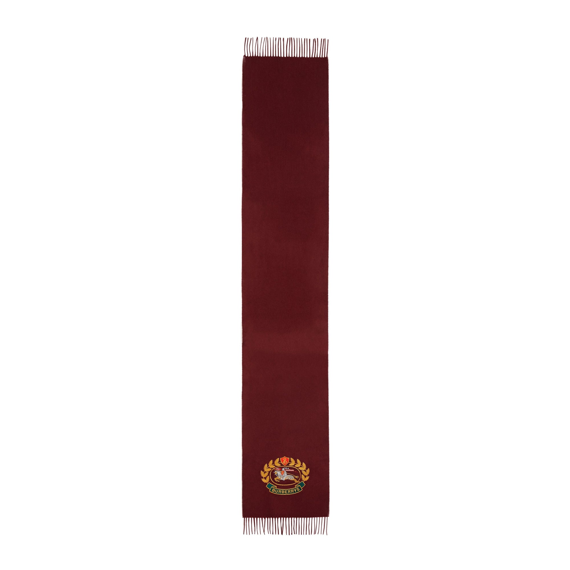 CLARET Écharpe classique en cachemire avec logo d'archive