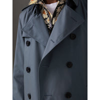 Trench en gabardine de coton - Bleu empire