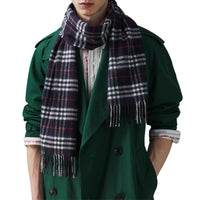 NAVY Écharpe classique en cachemire Vintage check