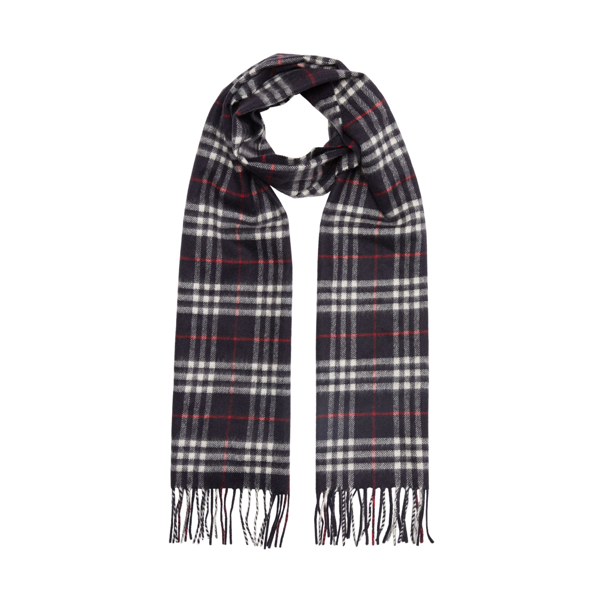 NAVY Écharpe classique en cachemire Vintage check