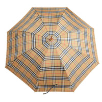 ANTIQUE YELLOW/BLACK Parapluie canne à motif Vintage check