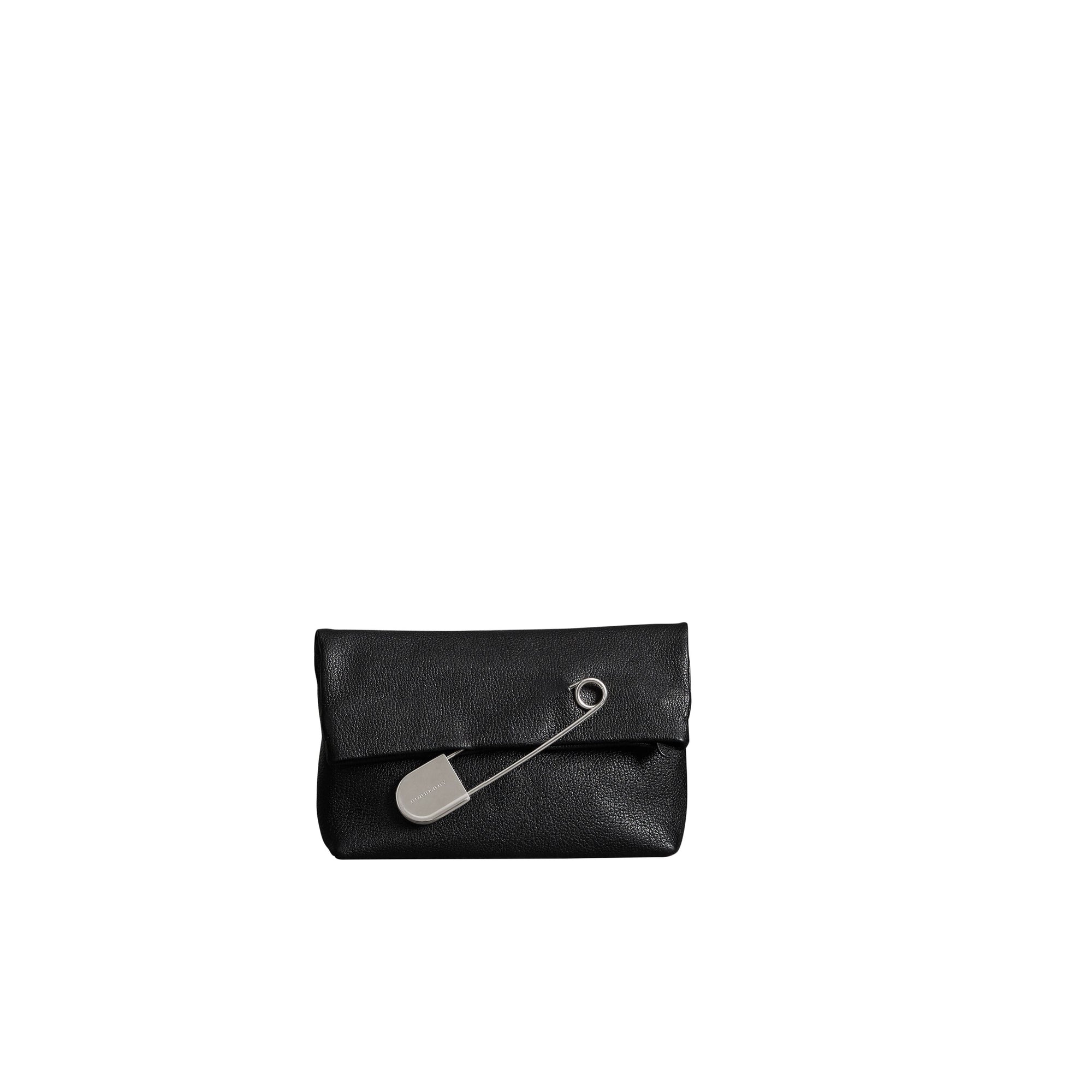 BLACK Clutch The Pin moyen en cuir