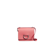 BRIGHT CORAL PINK Petit sac The D-ring en cuir