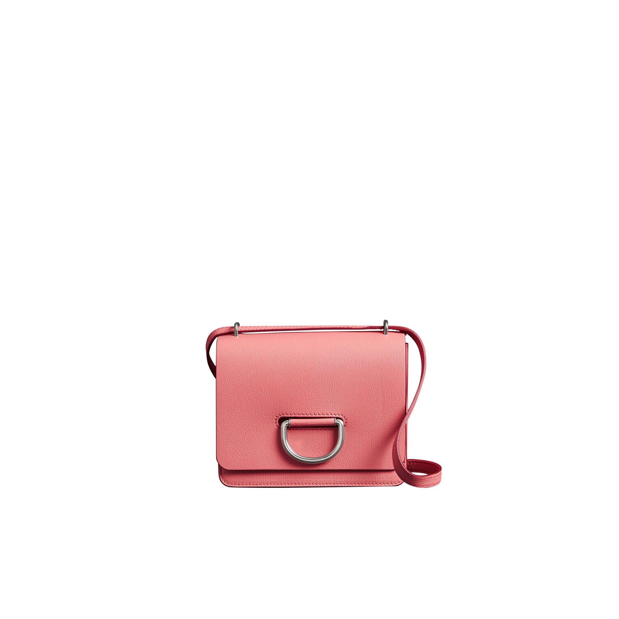 BRIGHT CORAL PINK Petit sac The D-ring en cuir