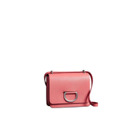 BRIGHT CORAL PINK Petit sac The D-ring en cuir
