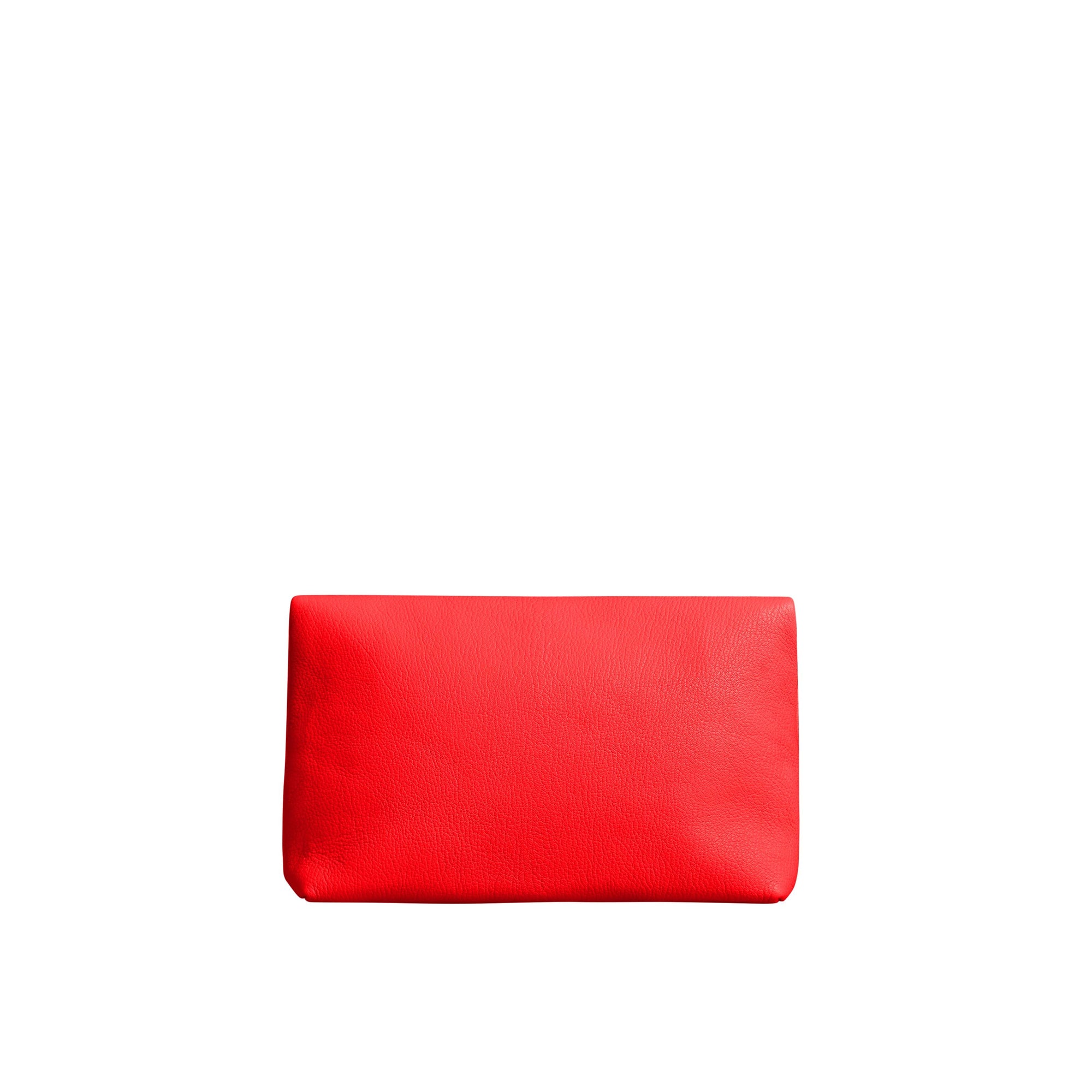BRIGHT RED Clutch The Pin moyen en cuir