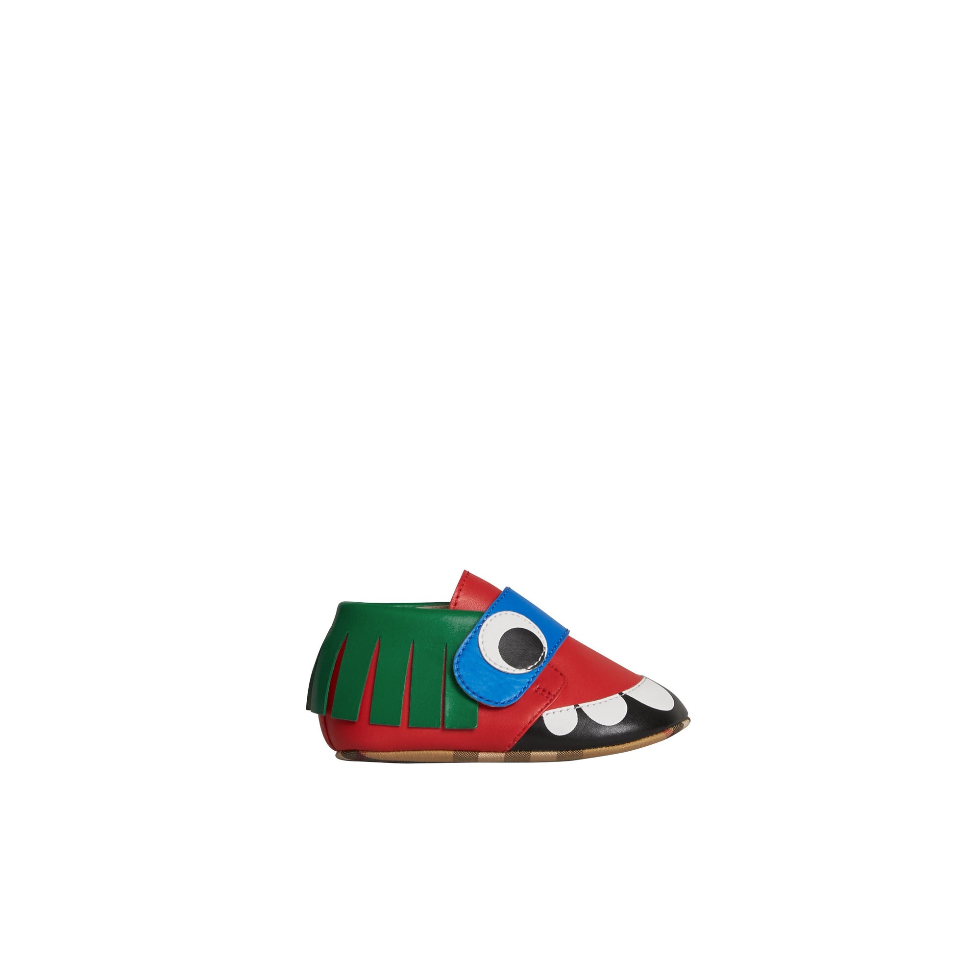 BRIGHT RED Chaussures en cuir à motif monstre