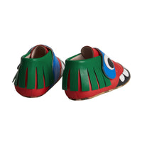 BRIGHT RED Chaussures en cuir à motif monstre