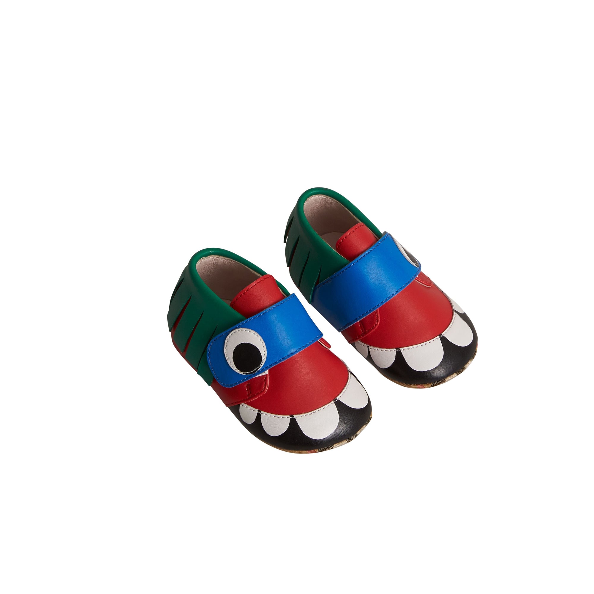 BRIGHT RED Chaussures en cuir à motif monstre