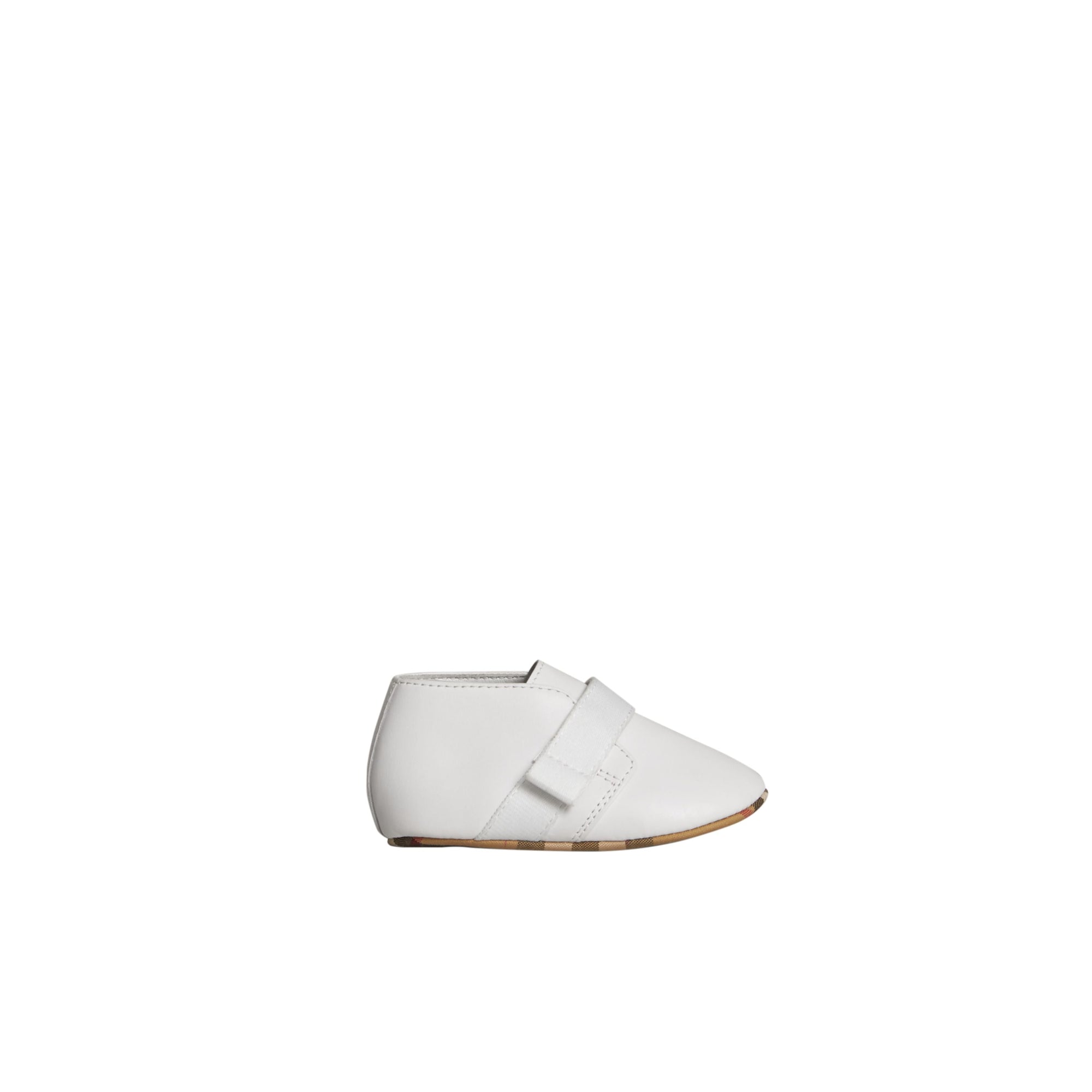 OPTIC WHITE Chaussures en cuir et motif Vintage check