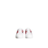 BRIGHT RED Sneakers en cuir à imprimé graffiti