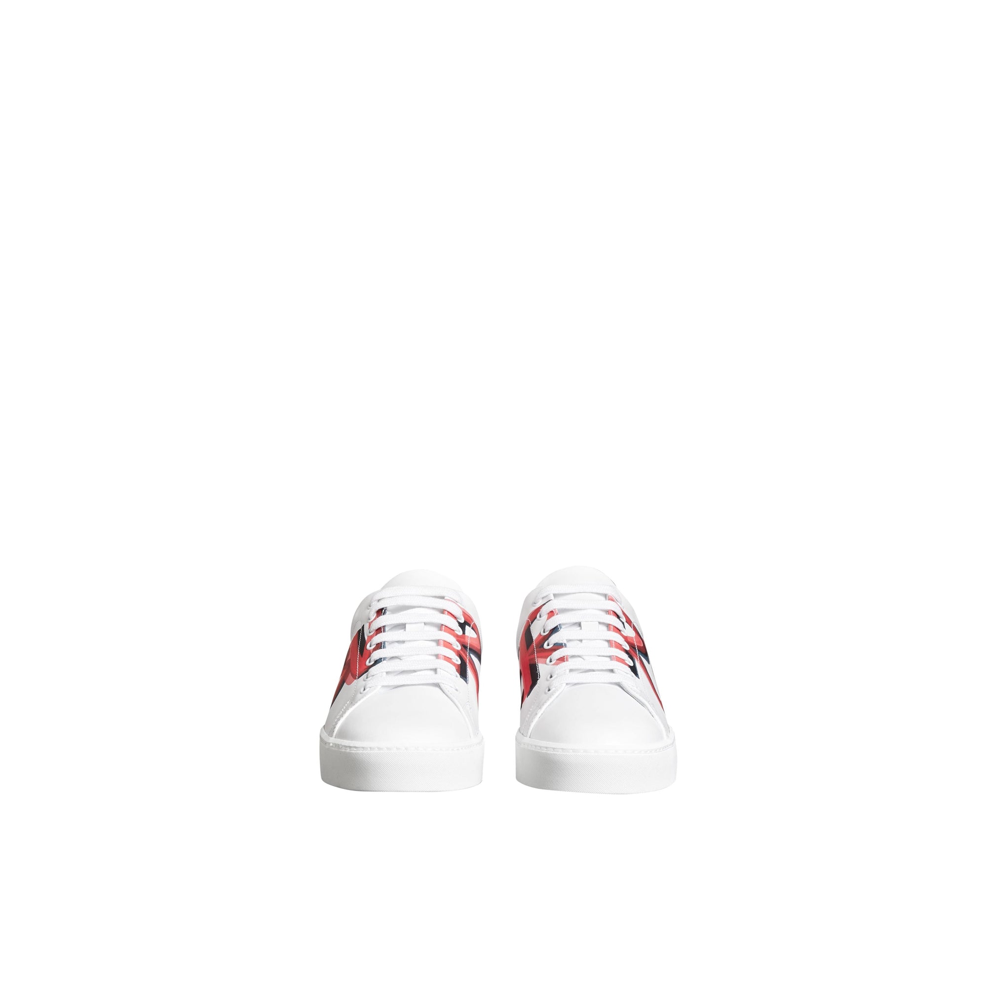 BRIGHT RED Sneakers en cuir à imprimé graffiti
