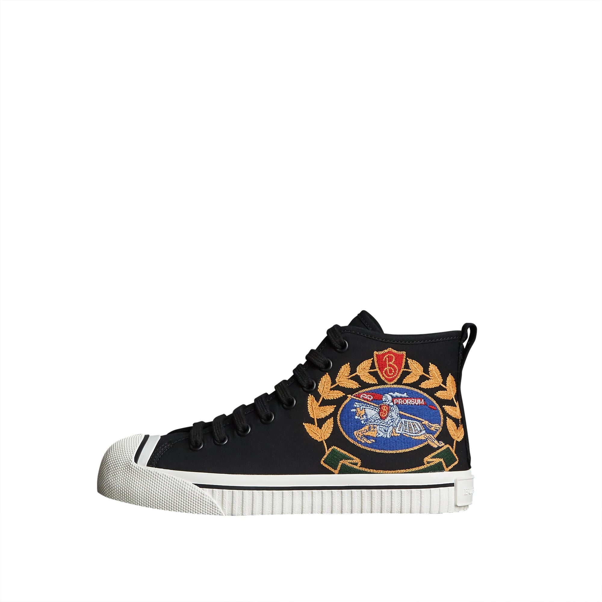BLACK Sneakers montantes avec logo d'archive brodé