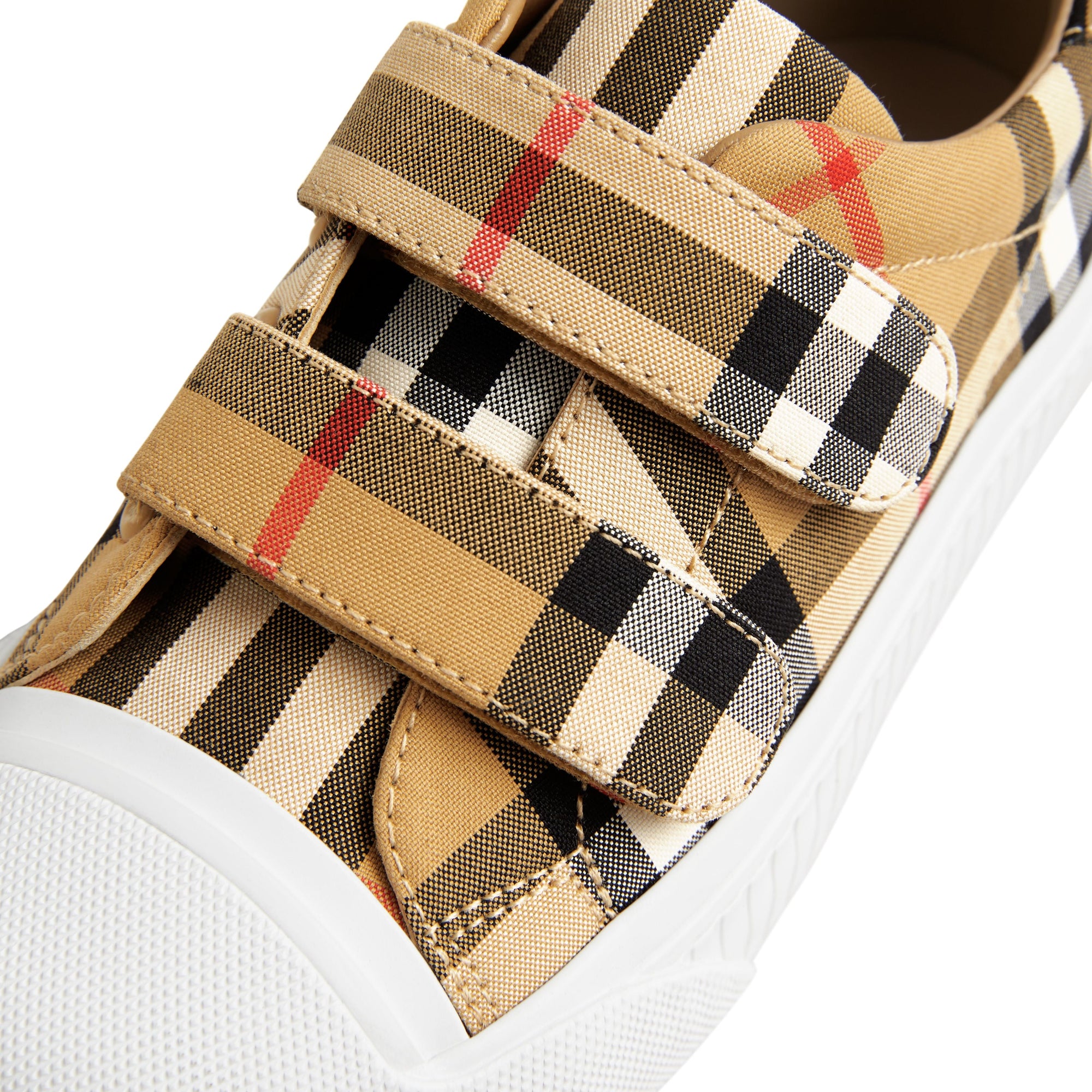 ANTIQUE YELLOW/OPWHT Sneakers en cuir à motif Vintage check