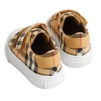 ANTIQUE YELLOW/OPWHT Sneakers en cuir à motif Vintage check