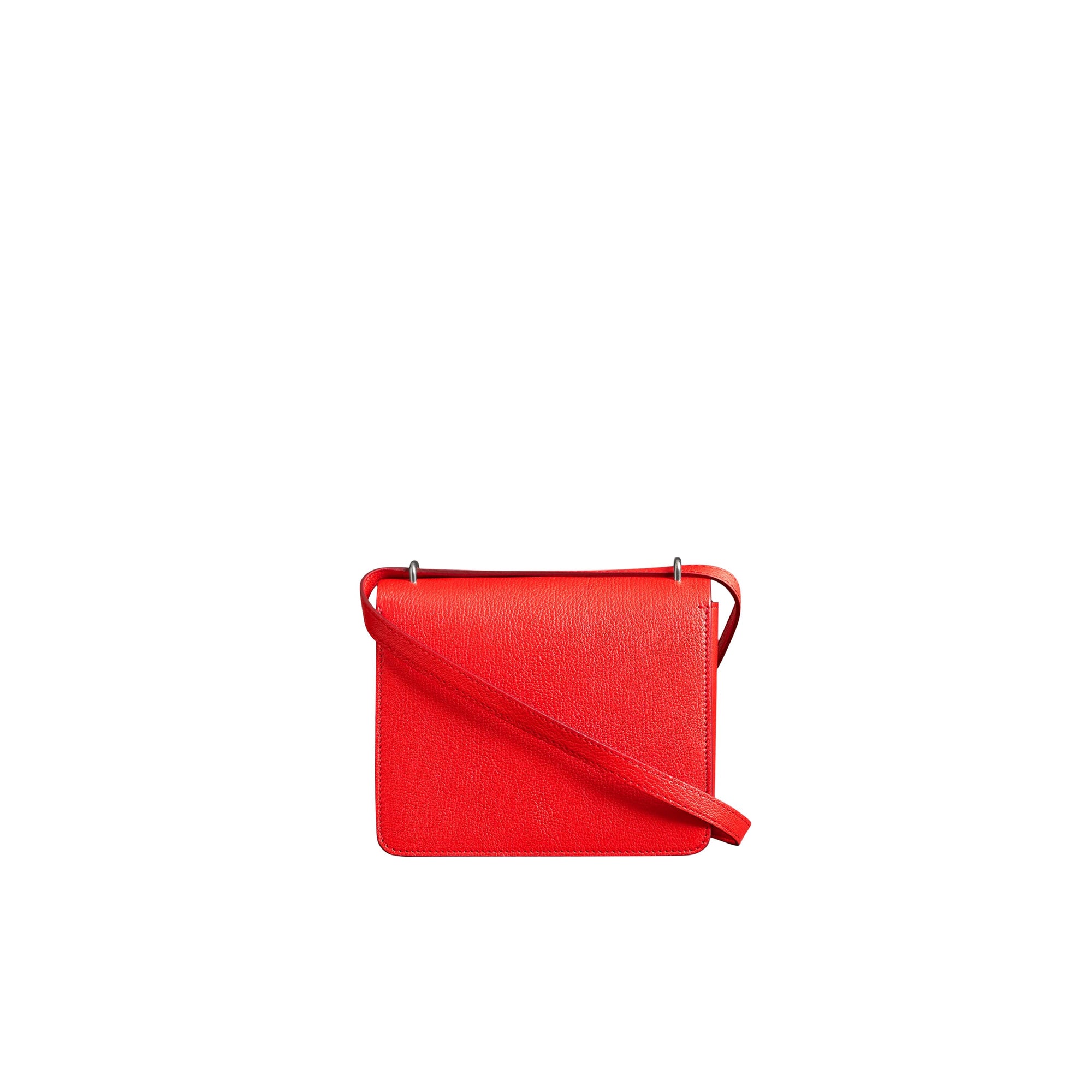 BRIGHT RED Petit sac The D-ring en cuir