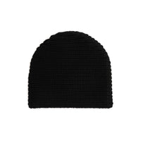 BLACK Bonnet en laine rayé avec logo
